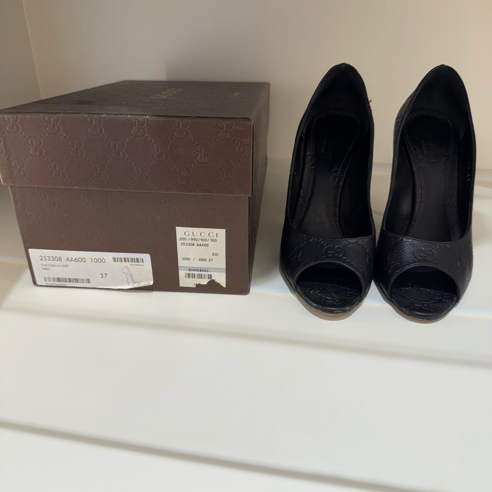 Gucci shoes guccissima soft nero size 37